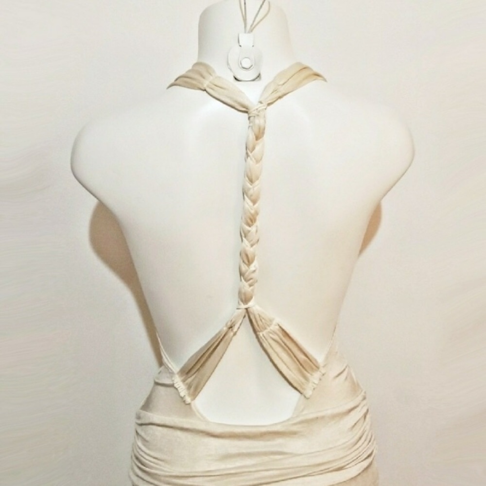 In Search Of- Black Halo Open Back Rope Dress - Picture 3 of 4